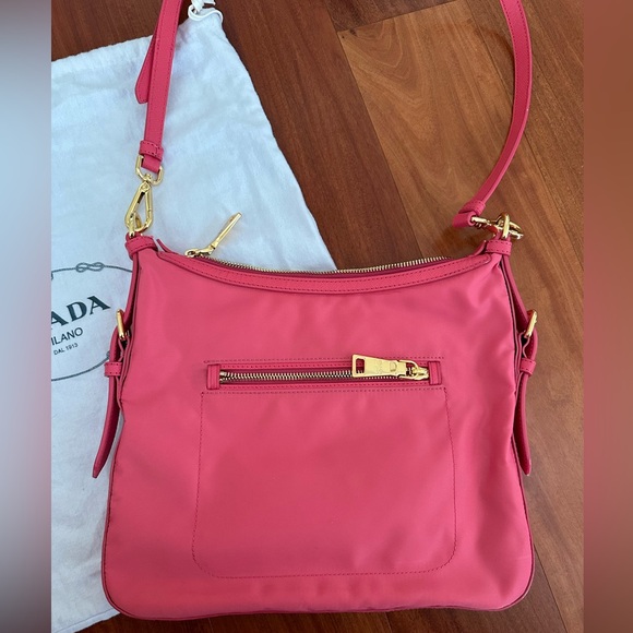 Prada TESSUTO+SAFFIAN Bag - Peonia - Picture 5 of 7